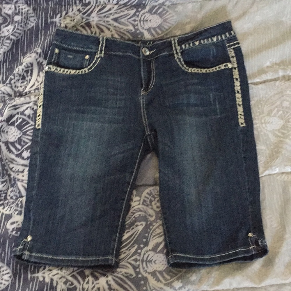 Dark blue jeans